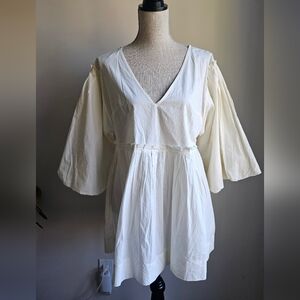 NWT Free People Ivory Top/mini Dress